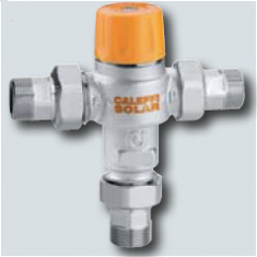 3/4" Anti-scald adjustable thermostatic mixing valve, with check valves and strainers 35-55°C